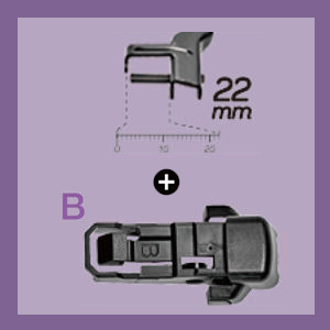 SL22前擋雨刷臂+B卡扣